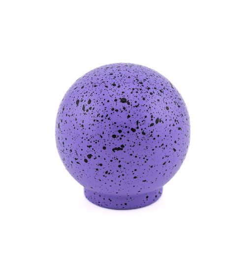 Beech wood furniture knob in purple and black Mix