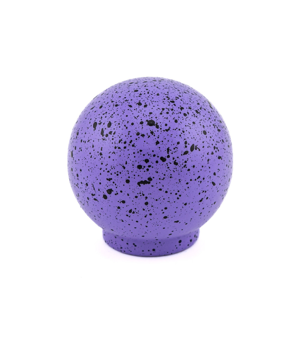 Beech wood furniture knob in purple and black Mix