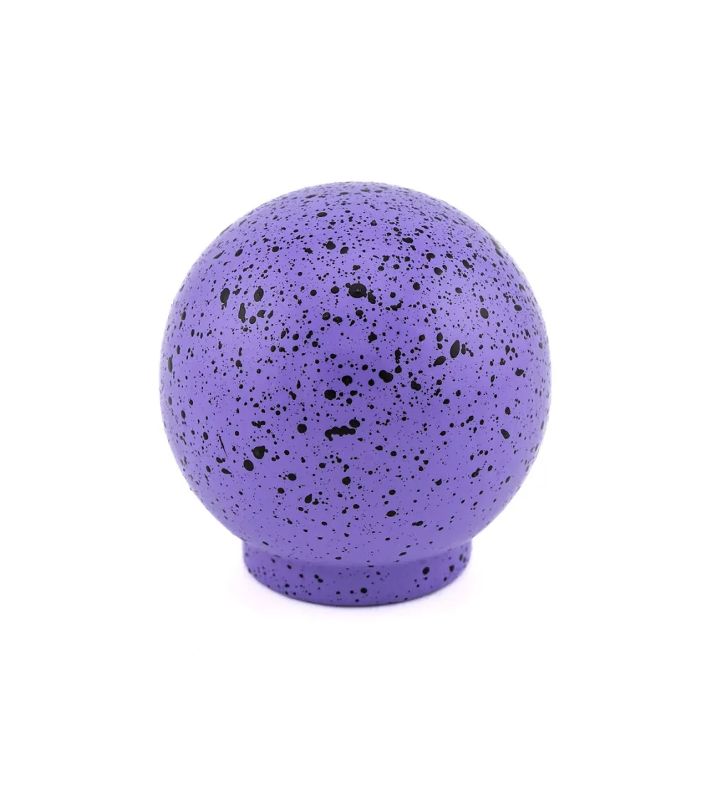 Beech wood furniture knob in purple and black Mix