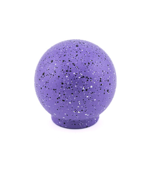 Beech wood furniture knob in purple and black and white Mix