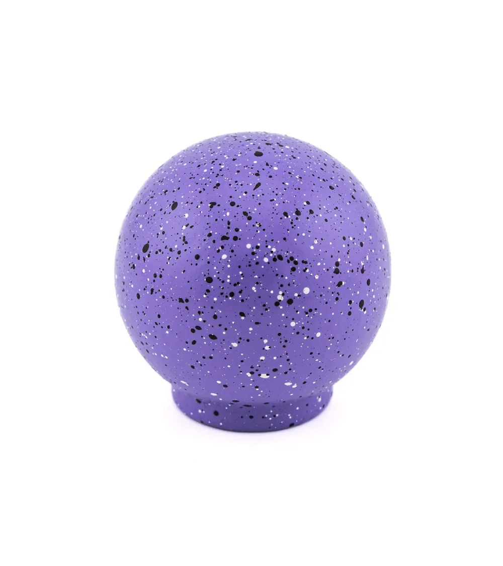 Beech wood furniture knob in purple and black and white Mix