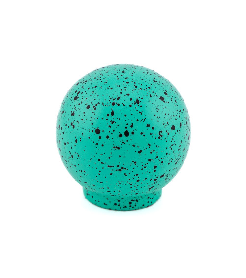 Beech wood furniture knob in light green and black Mix