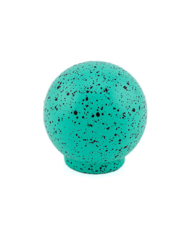 Beech wood furniture knob in light green and black Mix