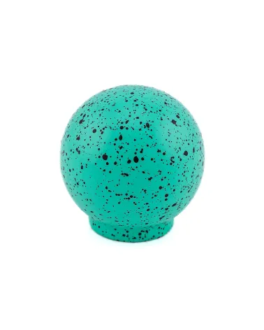 Beech wood furniture knob in light green and black Mix