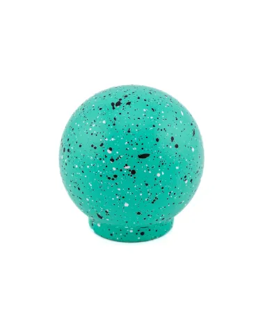 Beech wood furniture knob in light green and black and white Mix