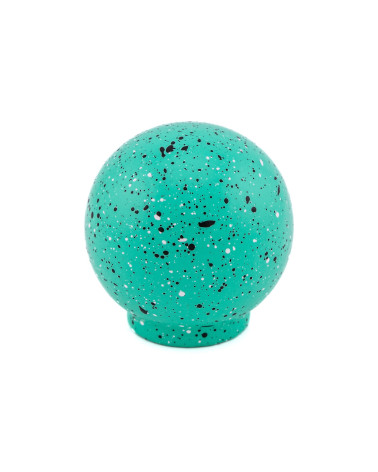 Beech wood furniture knob in light green and black and white Mix