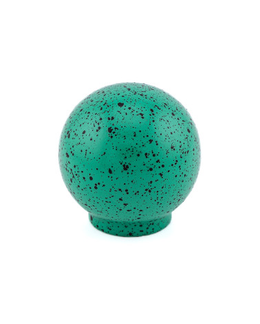 Beech wood furniture knob in green and black Mix
