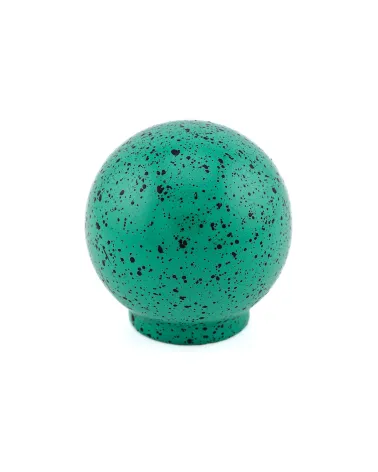 Beech wood furniture knob in green and black Mix