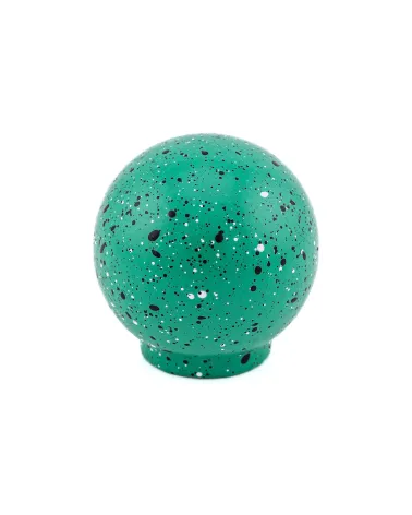 Beech wood furniture knob in green black and white Mix