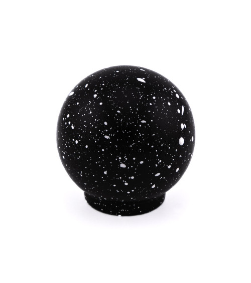 Beech wood furniture knob in black and white Mix