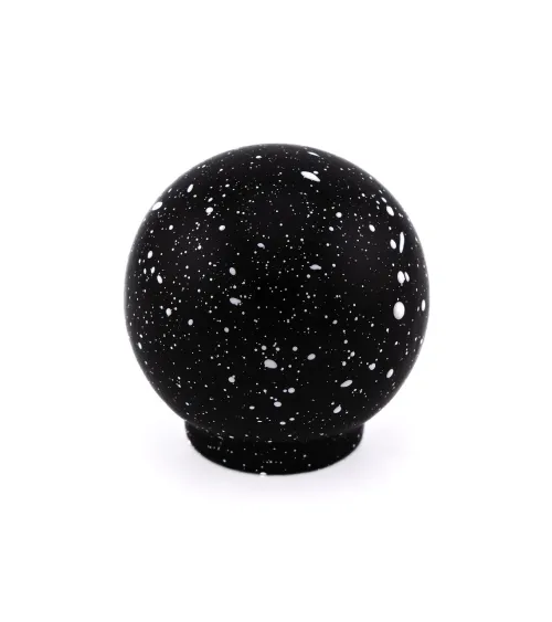 Beech wood furniture knob in black and white Mix