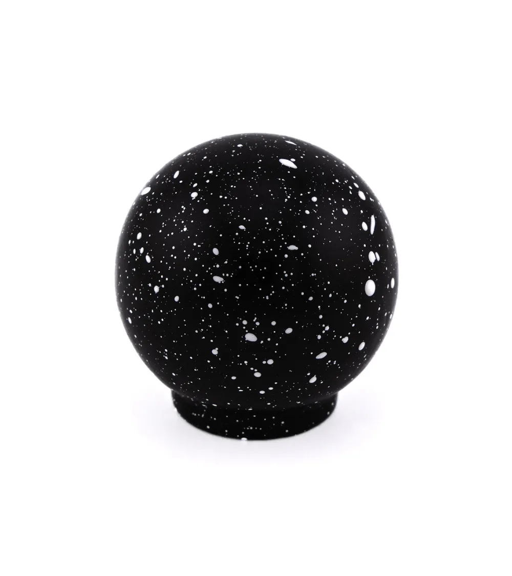 Beech wood furniture knob in black and white Mix