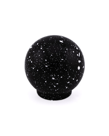Beech wood furniture knob in black and white Mix