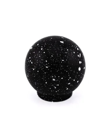 Beech wood furniture knob in black and white Mix