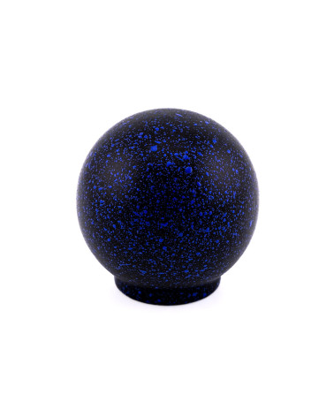 Beech wood furniture knob in black and deep blue Mix