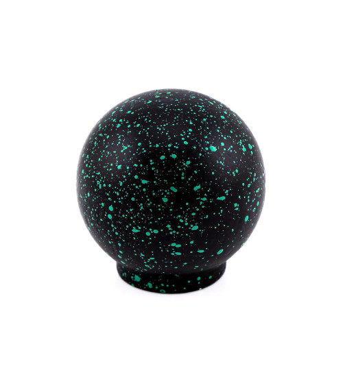 Beech wood furniture knob in black and green Mix