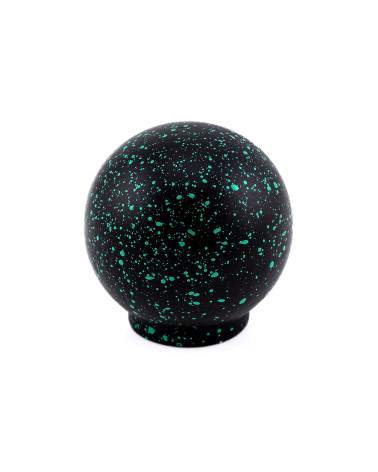 Beech wood furniture knob in black and green Mix