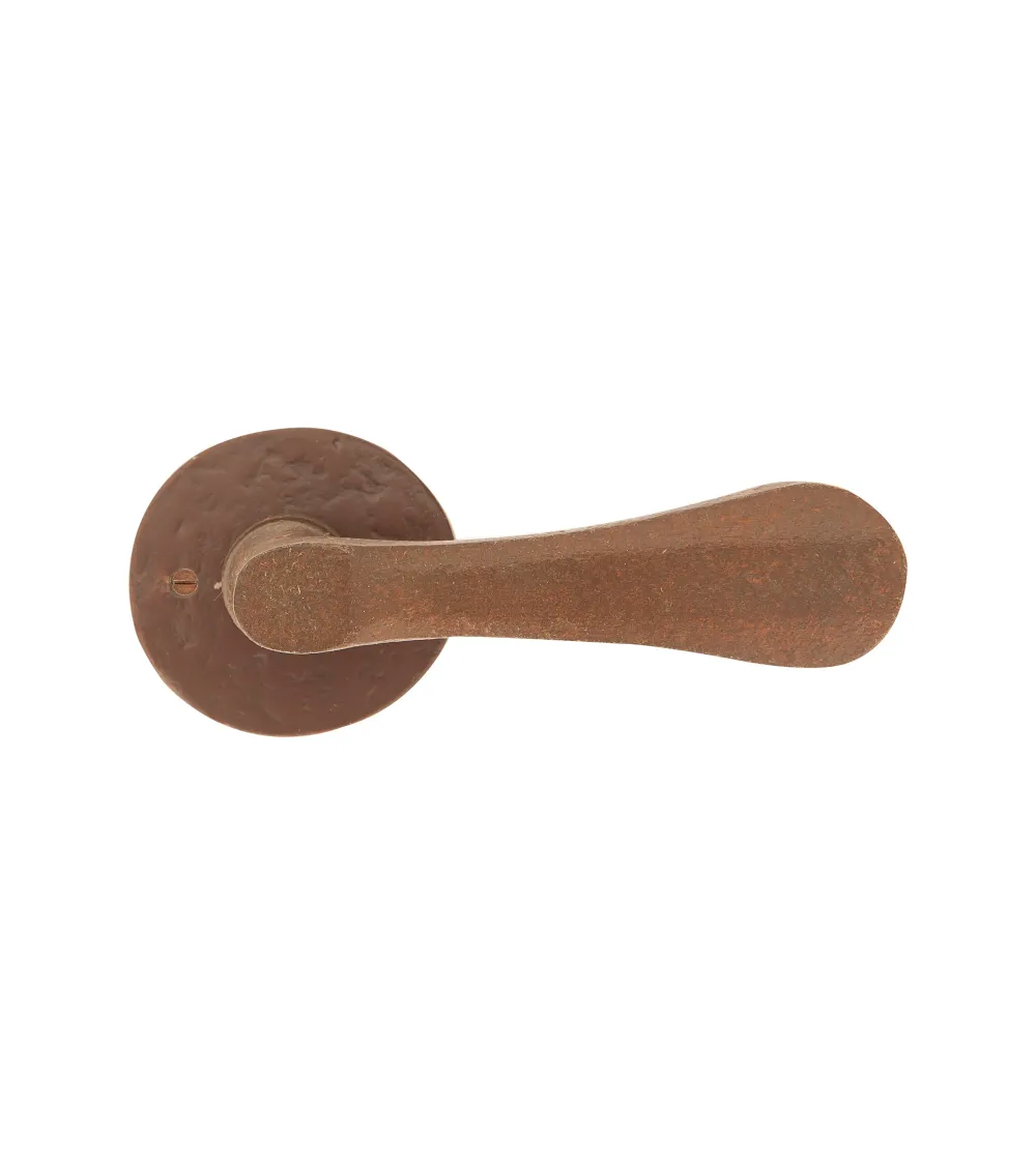 Rust iron door handle 289 - designer handle