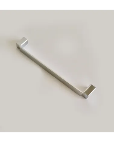 Polished chrome AMARO furniture handle design handle profile view