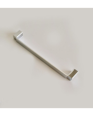 Polished chrome AMARO furniture handle design handle profile view