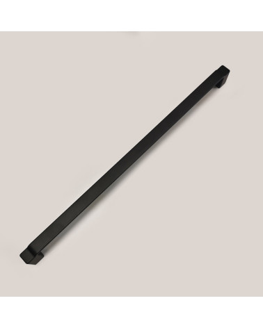 Matt black AMARO furniture handle design handle top view