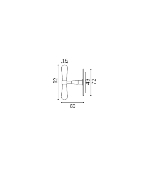 Beynac casement window knob