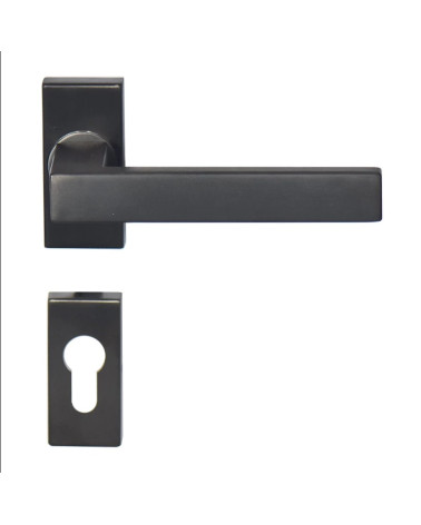 MAJESTEA Handle Rectangle Backplate Anthracite PVD
