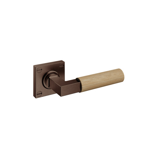Bauhaus wooden door handle - oak