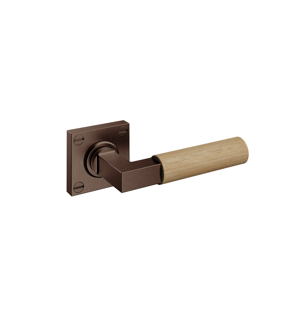 Bauhaus wooden door handle - oak