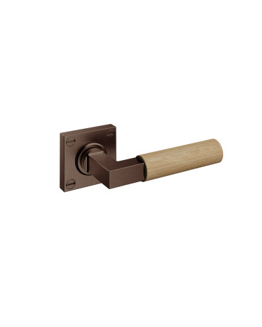 Bauhaus wooden door handle - oak