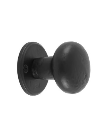 PAIR DOOR KNOB PHR /50 AGED IRON - BLACK (VO) 45mm