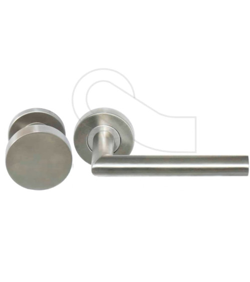 Altesse round door handle and knob passage set in 304 stainless steel