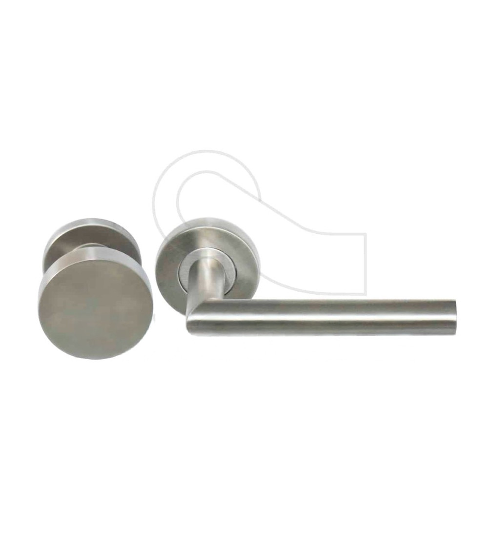 Altesse round door handle and knob passage set in 304 stainless steel