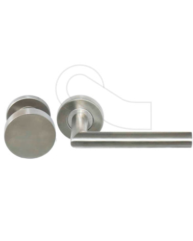 Altesse round door handle and knob passage set in 304 stainless steel