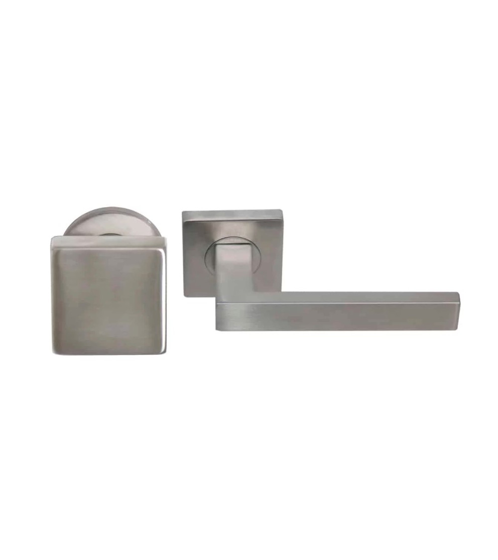 Stainless steel passage door handle set for heavy-duty use - Majestea/Quatre model