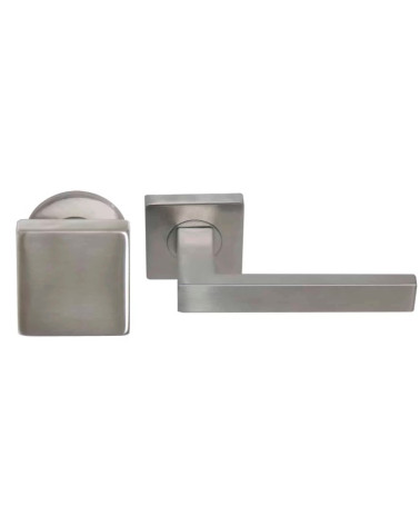 Stainless steel passage door handle set for heavy-duty use - Majestea/Quatre model