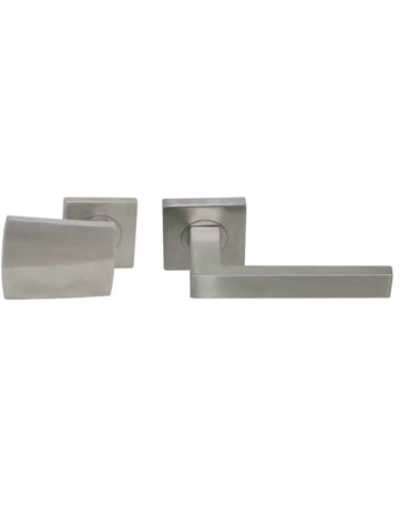 Stainless steel lever handle set for heavy-duty use - Altesse|Thor model