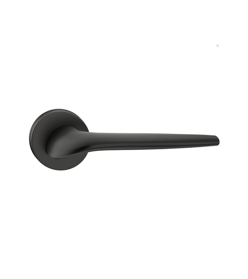 SOFT round black door handles
