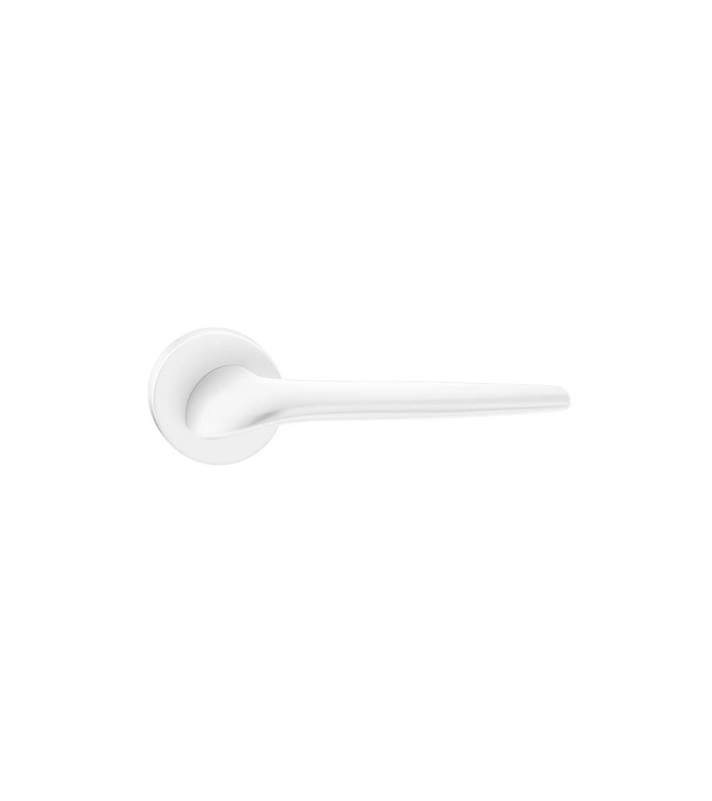 SOFT round white door handles