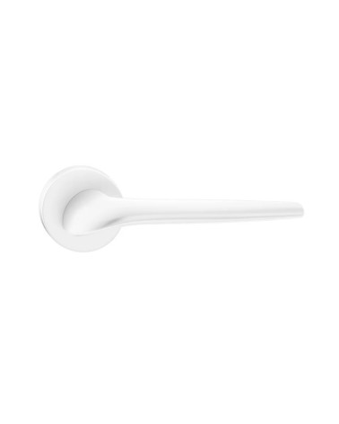 SOFT round white door handles