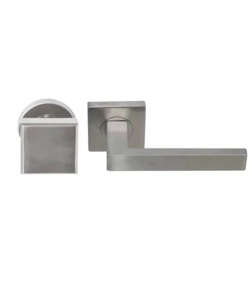 Solid stainless steel lever handle set for heavy-duty use - Majestea|Quatre model