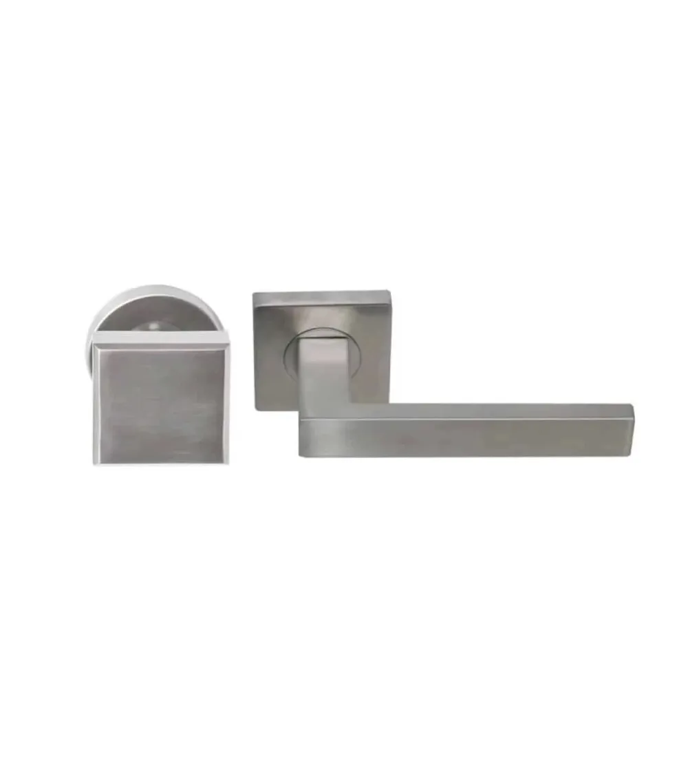 Solid stainless steel lever handle set for heavy-duty use - Majestea|Quatre model