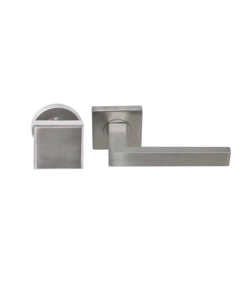 Solid stainless steel lever handle set for heavy-duty use - Majestea|Quatre model
