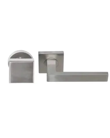 Solid stainless steel lever handle set for heavy-duty use - Majestea|Quatre model