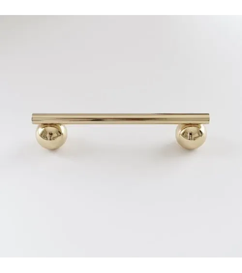 Polished brass furniture handle model 04