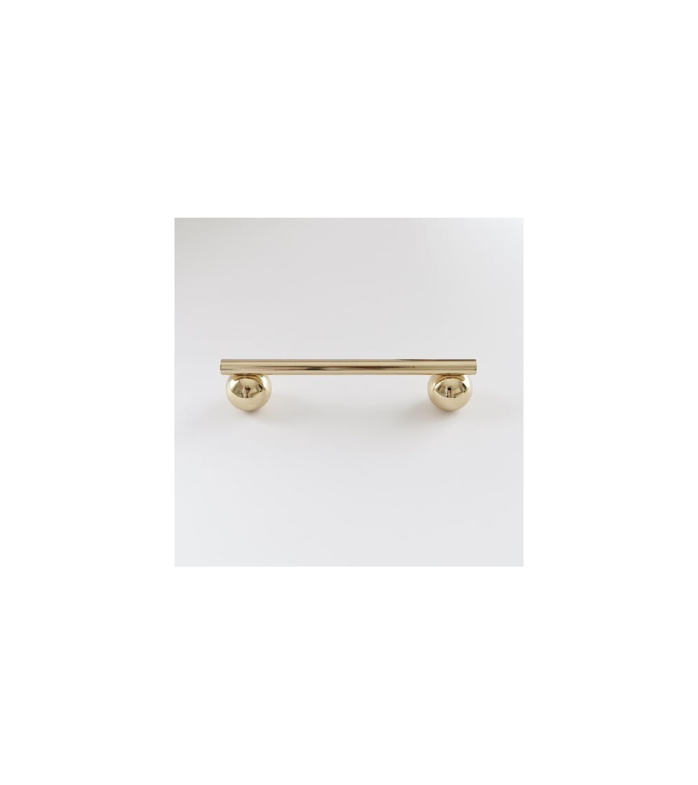 Polished brass furniture handle model 04