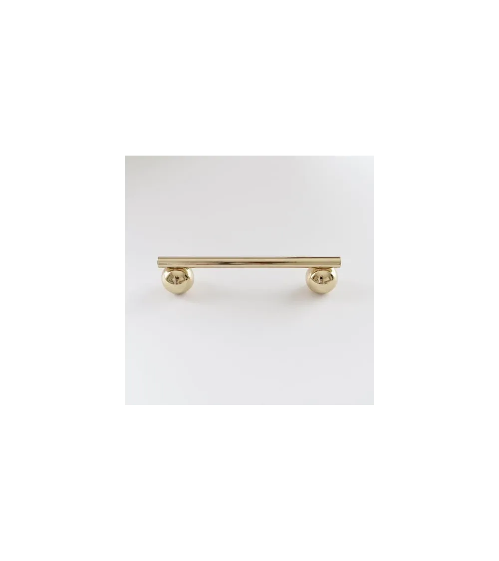 Polished brass furniture handle model 04