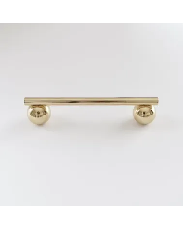 Polished brass furniture handle model 04