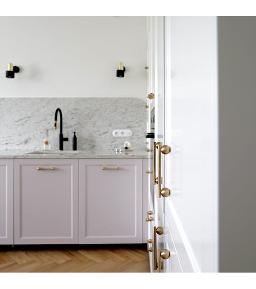 Brushed brass furniture handle model 04