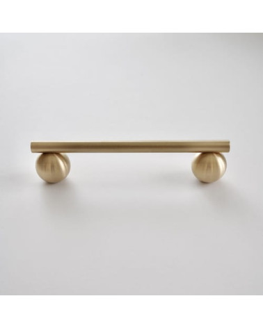 Brushed brass furniture handle model 04